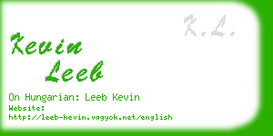 kevin leeb business card